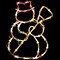 Northlight Lighted Snowman Christmas Window Silhouette Decoration - 15" - Multicolor Lights